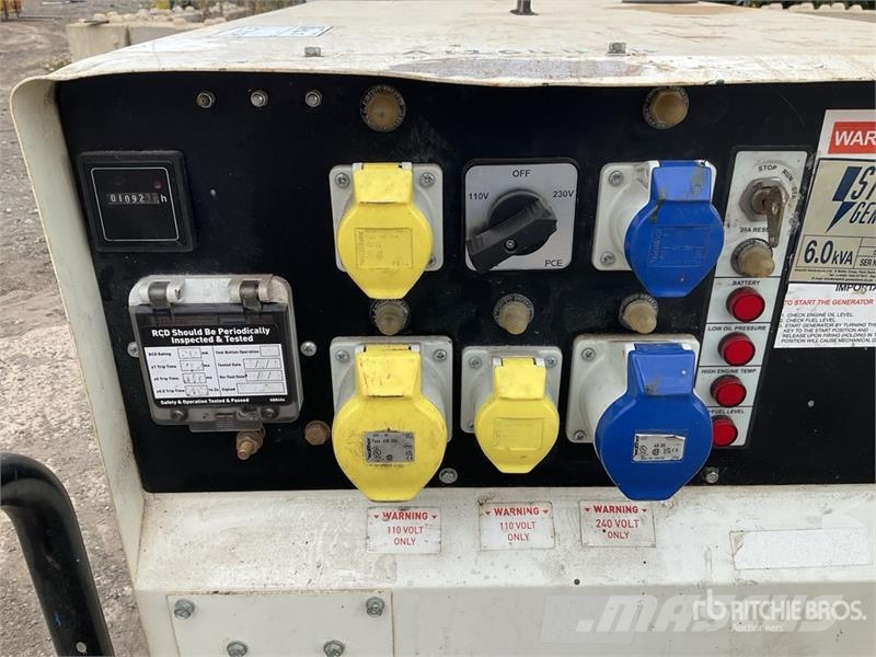 Steephill SSD6000 6 kVA Mobile Generator Set Dīzeļģeneratori