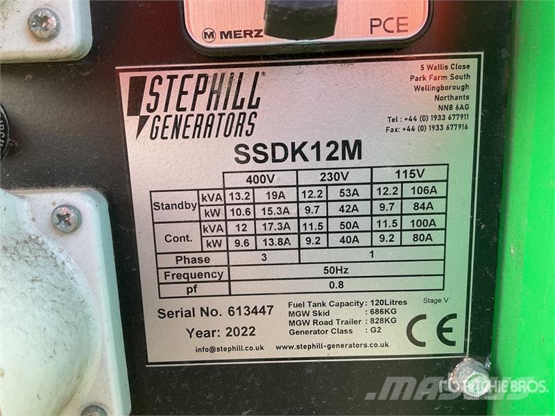 Stephill SSDK12M 13.2 kVA Skid-Mounted Generator S Diesel Generators