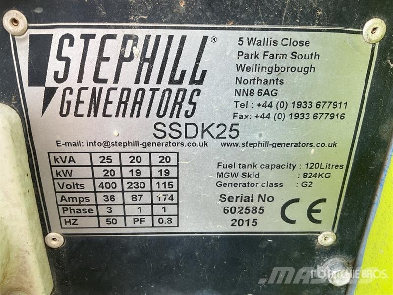 Stephill SSDK25 25 kVA Skid-Mounted Generator Set Diesel Generators