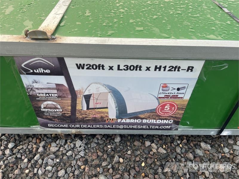 Suihe 203012R-300gPE 20 ft x 30 ft x 12 ft Storage Build Stahlrahmenaufbauten