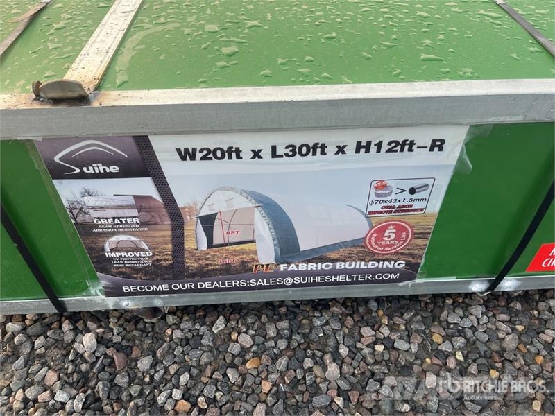 Suihe 203012R-300gPE 20 ft x 30 ft x 12 ft Storage Build Stahlrahmenaufbauten