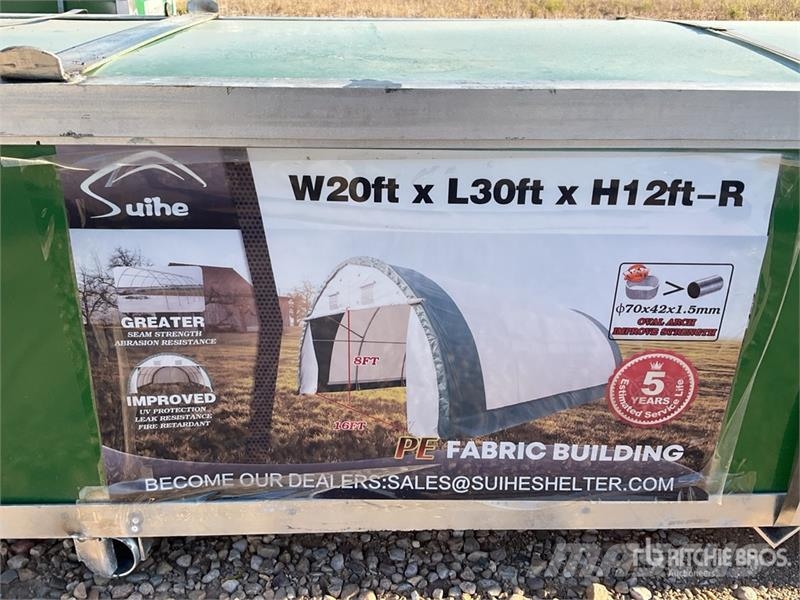 Suihe 203012R-300gPE 20 ft x 30 ft x 12 ft Storage Build Edificación de acero