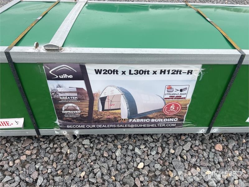 Suihe 203012R-300gPE 20 ft x 30 ft x 12 ft Storage Build Stahlrahmenaufbauten