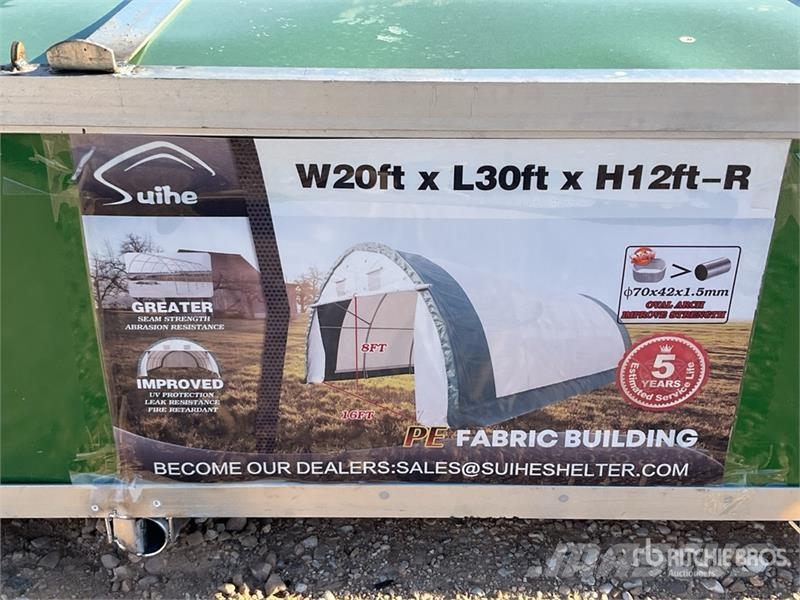 Suihe 203012R-300gPE 20 ft x 30 ft x 12 ft Storage Build Edificación de acero