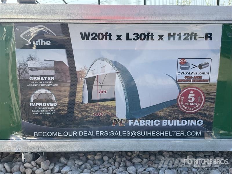 Suihe 203012R-300gPE 20 ft x 30 ft x 12 ft Storage Build Steel frame buildings