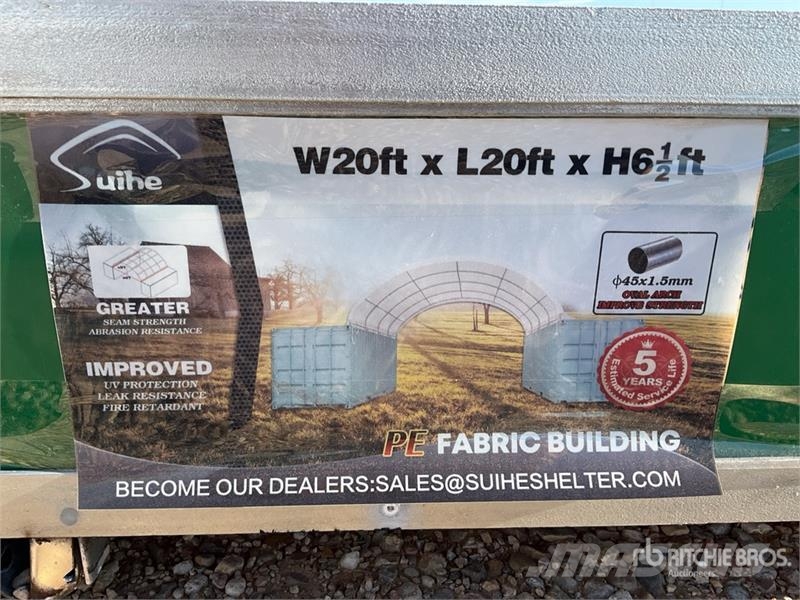 Suihe C2020-300gPE 20 ft x 20 ft Container Storage Canop Ostatní komponenty