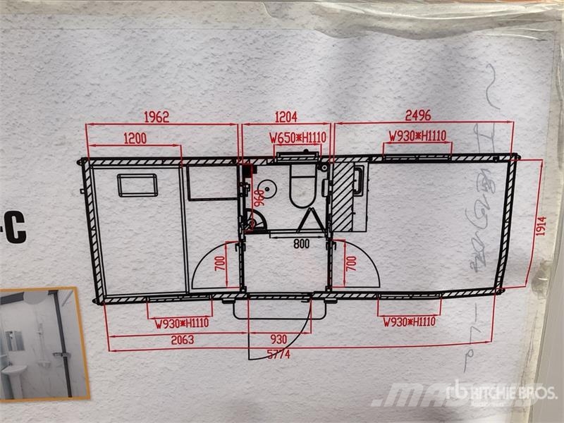 Suihe NMO-20FT-007C-FP Mobile Office (Unused) Būvniecība- Citi