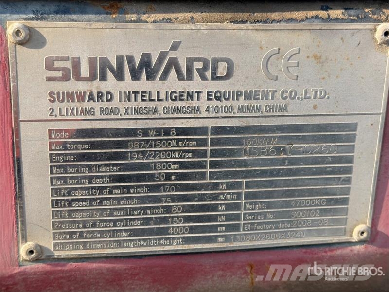 Sunward SW18 Directional Drill 수평 굴착 장치
