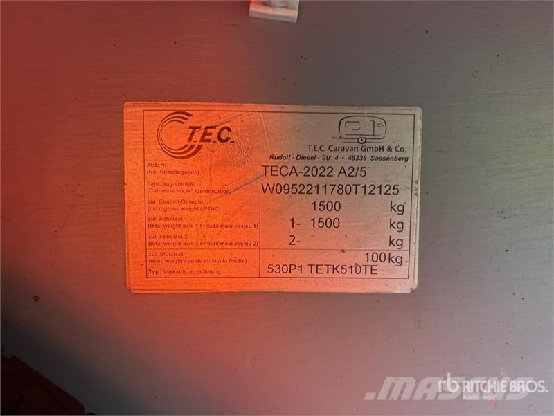 Tec 530P1 Travel King S/A Caravan Lengvieji automobiliai