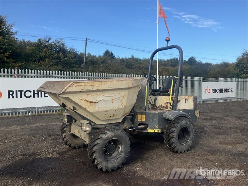 Terex 3 ton 4x4 Swivel Dumper Mini pašizgāzēji
