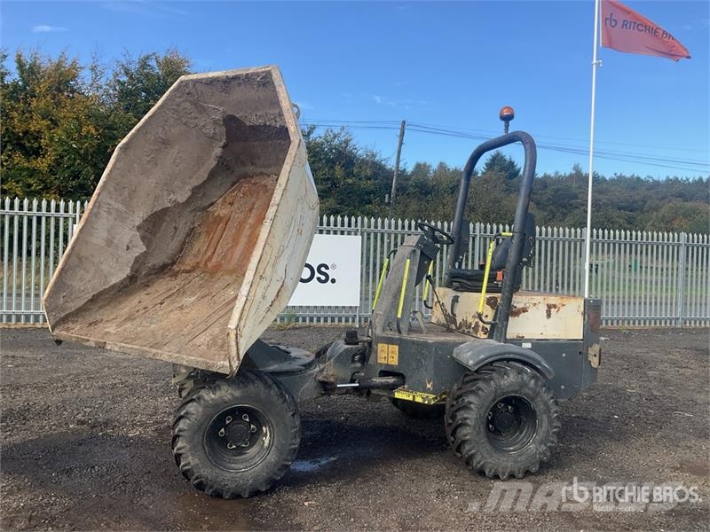 Terex 3 ton 4x4 Swivel Dumper Mini pašizgāzēji