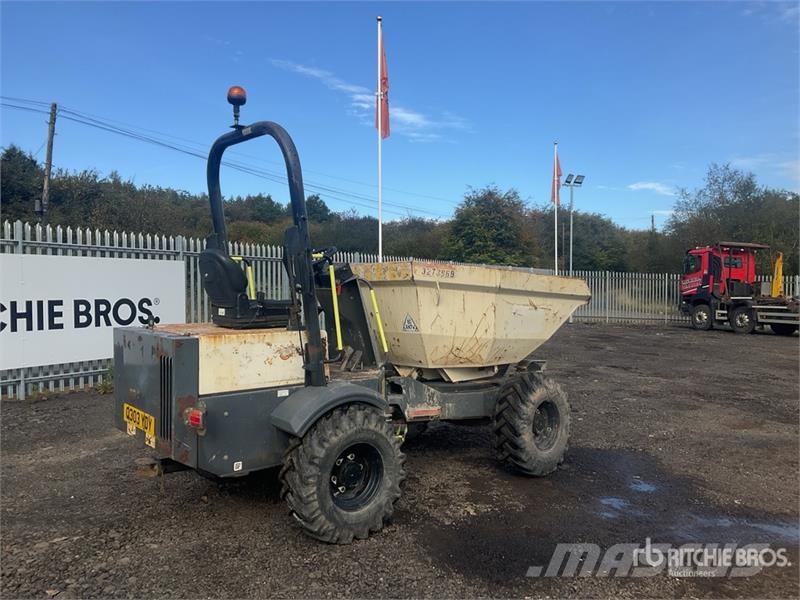 Terex 3 ton 4x4 Swivel Dumper Mini pašizgāzēji