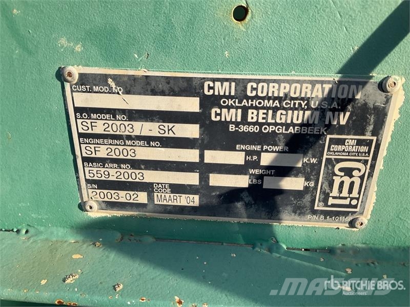Terex SF2003SK Track Slip Form Paver Betonski finišeri