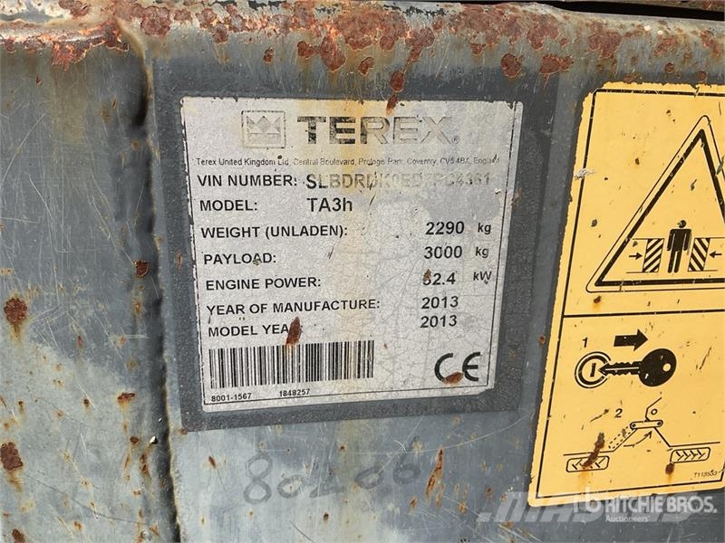 Terex TA3H 4x4 Dumper Damperi za gradilište