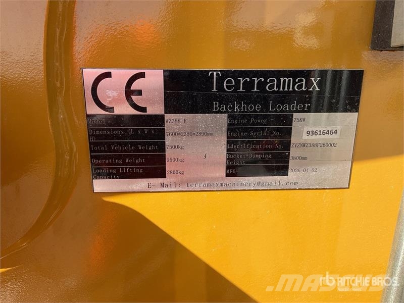 Terramax WZ388-F 4x4 Backhoe Loader (Unused) Rýpadlo-nakladače
