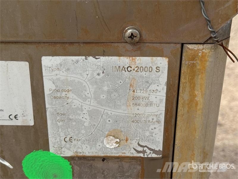 Thermobile IMAC 2000S Chauffage Ground Heater Equipo para calentado y descongelación