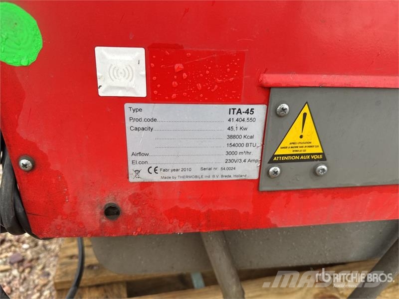 Thermobile ITA-45 Chauffage Ground Heater Verhittings en ontdooi apparatuur