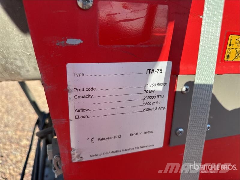 Thermobile ITA75 Chauffage Space Heater (Inoperable) Verhittings en ontdooi apparatuur