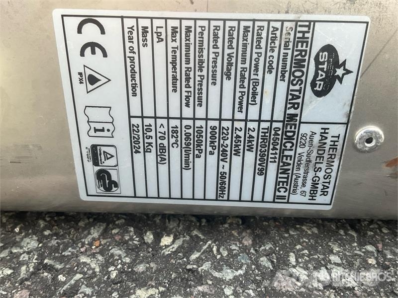 Thermostar Medi Clean Tec2 Dry Steam Cleaner Muut koneet