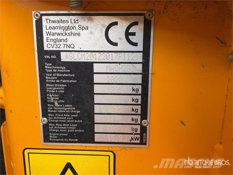 Thwaites MACH201 Mini dumper