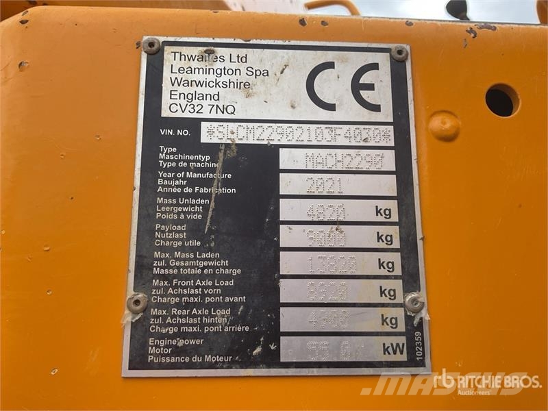 Thwaites MACH2290 9 ton 4x4 Dumper Stavebné sklápače
