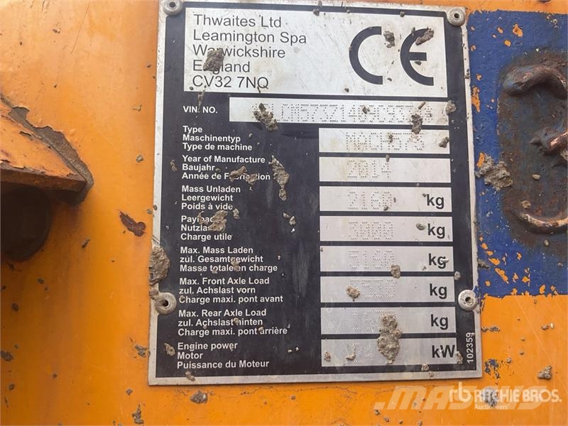 Thwaites MACH573 3 ton 4x4 Swivel Dumper Mini Dumpers