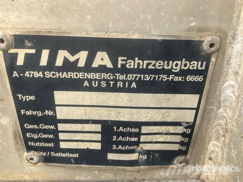 Tima GT 250 Utility Trailer Citas piekabes