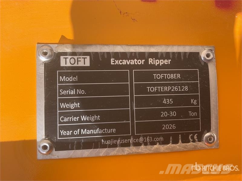 TOFT 08ER fits to 20-30 ton excavator Excavator Ri Skarifikatori
