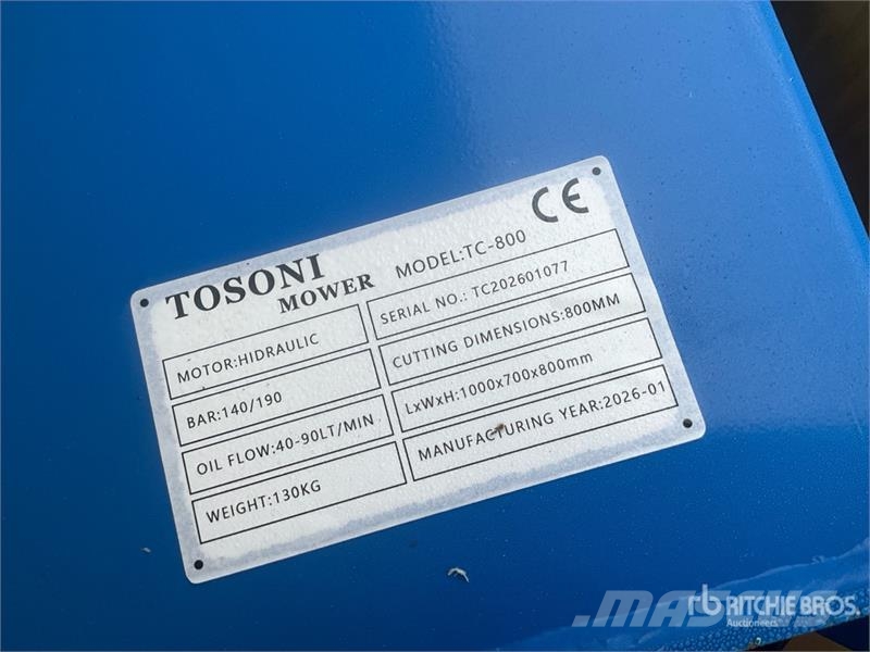 Tosoni TC-800 600 mm Mower مكونات أخرى