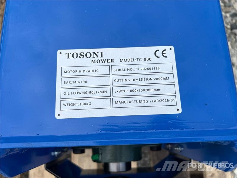  Tosoni TC-800 Excavator Attachment (Unused) Diger parçalar