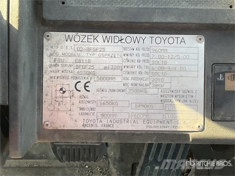 Toyota 02-8FGF25 Другие складские механизмы