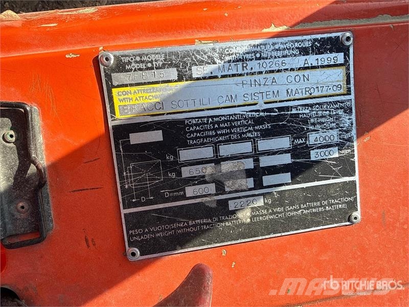 Toyota 7FB15 Electric Forklift Elektritõstukid