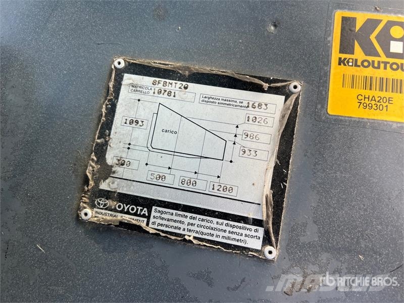 Toyota 8-FBMT-20 2000 kg Electric Forklift Carrelli elevatori elettrici