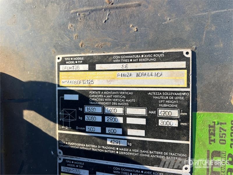 Toyota 8FBMT35 3500 kg Electric Forklift (Inoperable) Elektrostapler