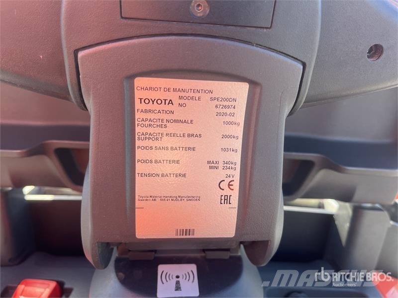 Toyota SPE200CN Electric Stacker Samopogonski ručni viljuškari