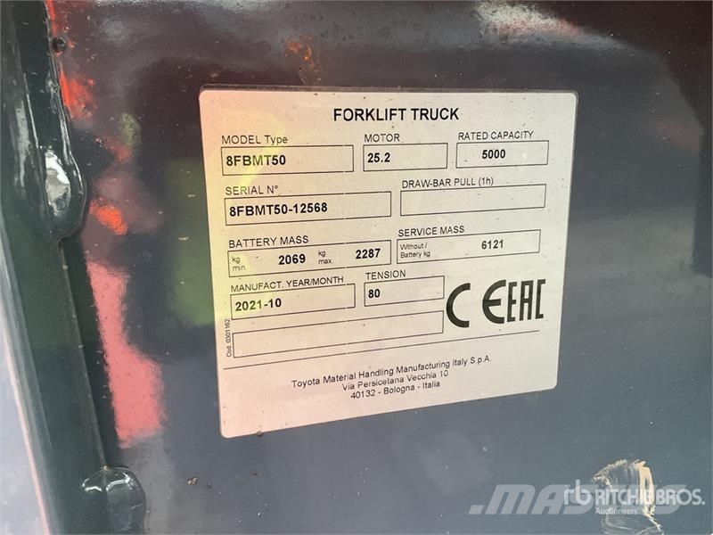 Toyota TRIAGO 50 4880 kg Forklift Forklift trucks - others