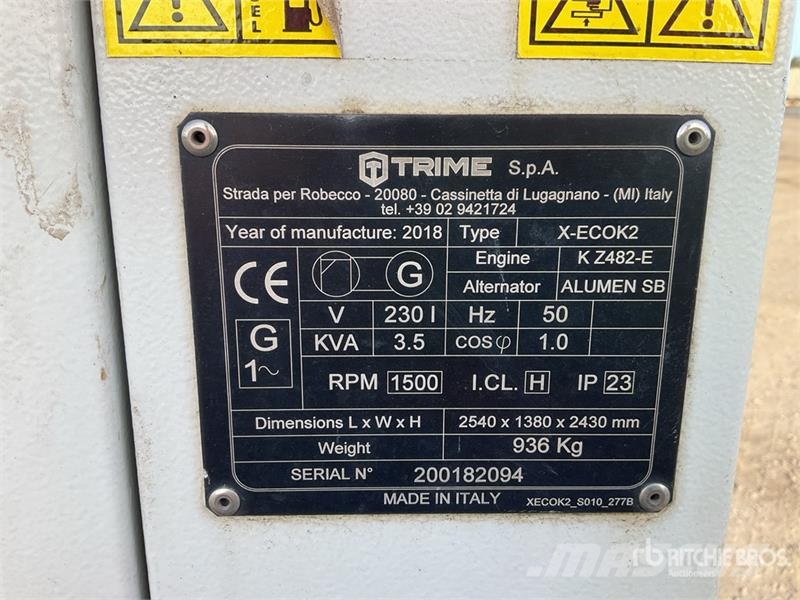 Trime EX-ECO2 3.5 kVA Light Tower Gaismas torņi