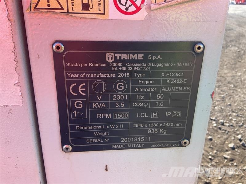 Trime EX-ECO2 3.5 kVA Light Tower Lichtmasten