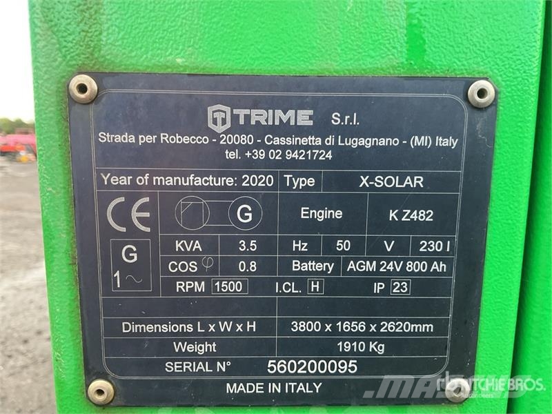 Trime X-Solar 3.5 kVA Light Tower Πύργοι προβολέων