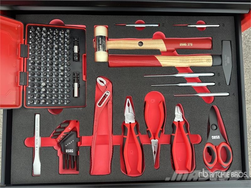 Usag JUST 515 Big Black Red Tool Cabinet (Unused) Gradbeništvo - drugo
