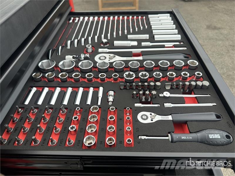 Usag JUST 515 Big Black Red Tool Cabinet (Unused) Gradbeništvo - drugo