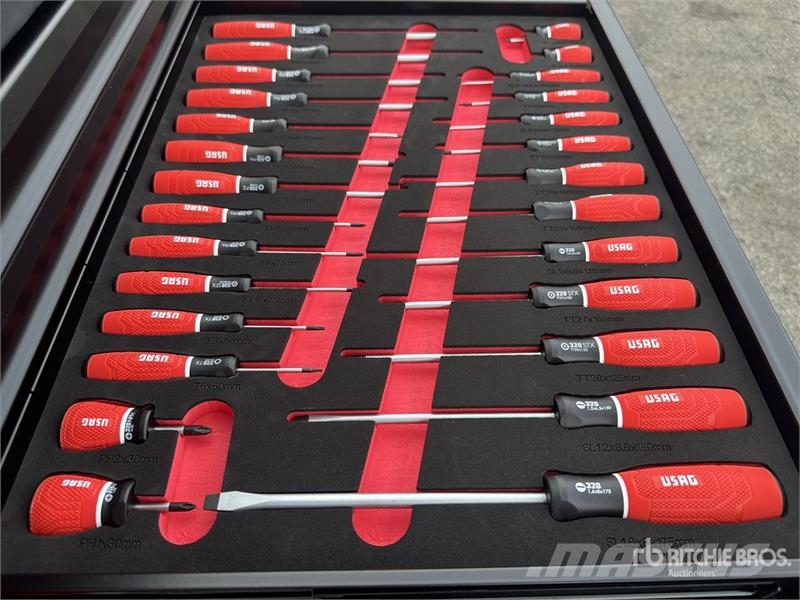 Usag JUST 515 Big Black Red Tool Cabinet (Unused) Gradbeništvo - drugo