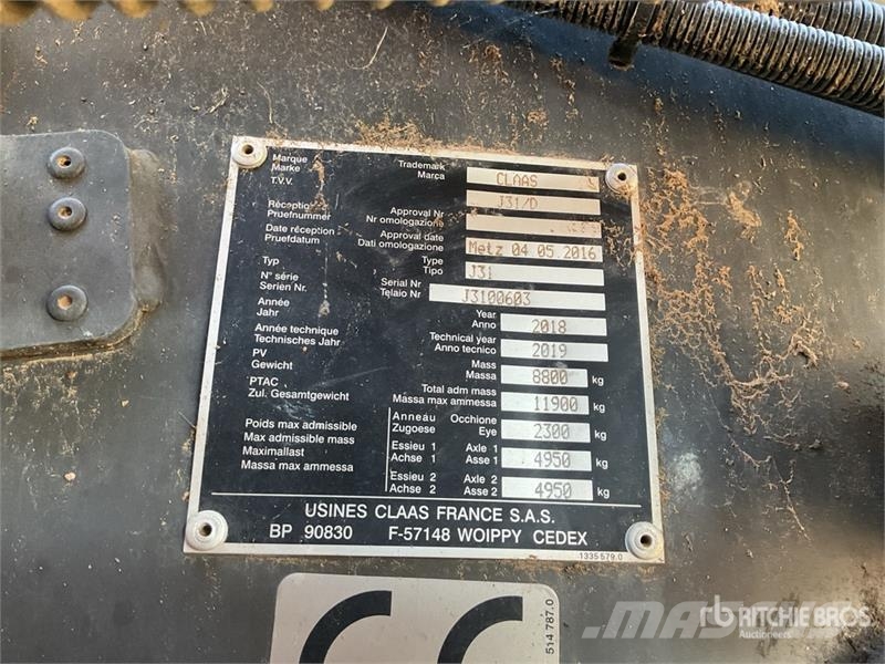 Usines Claas Quadrant 5200 T Round Baler Körbálázók