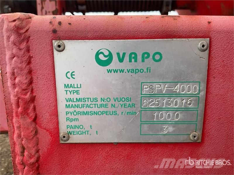  Vapo PSPU-4000 S/A Tanker Trailer Прицепы-цистерны