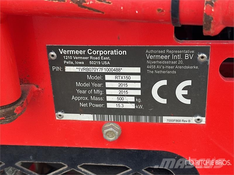 Vermeer RTX150 挖沟机