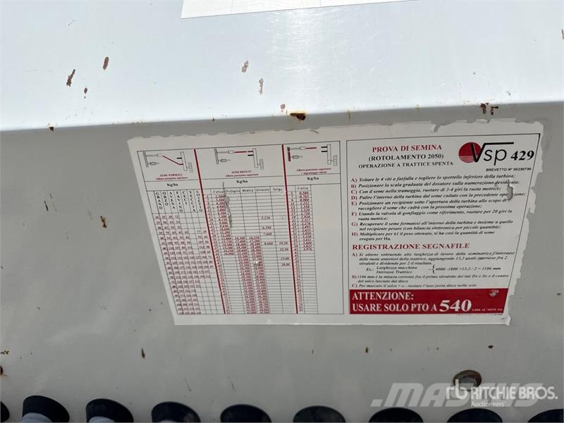 Vertulli VSP 429 Air Seeder مثاقيب