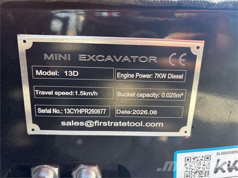 Vicsec 13D Mini Excavator (Unused) Miniescavadeiras < 7t (Mini escavadeiras)