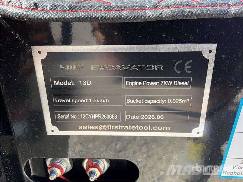 Vicsec 13D Mini Excavator (Unused) Miniescavadeiras < 7t (Mini escavadeiras)