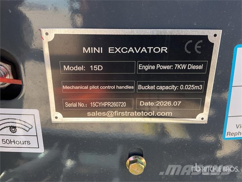 Vicsec 15D Mini Excavator (Unused) Miniescavadeiras < 7t (Mini escavadeiras)