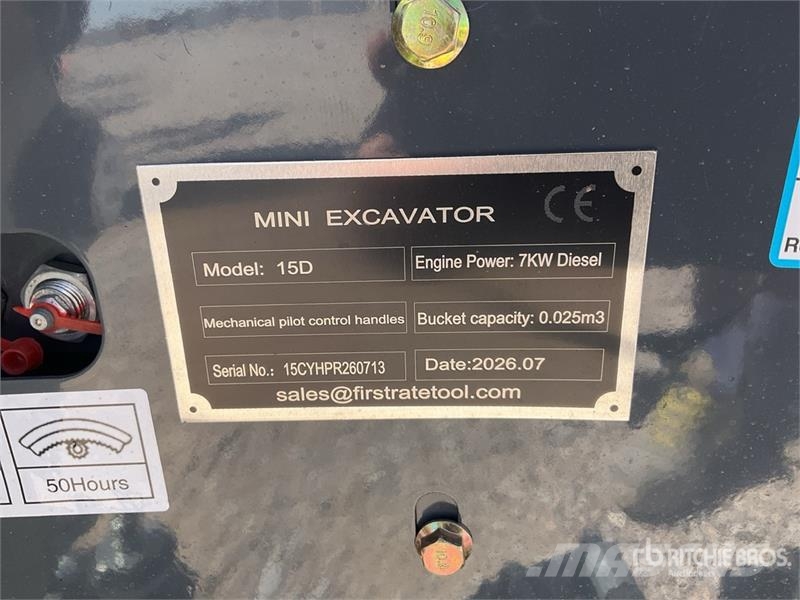Vicsec 15D Mini Excavator (Unused) Miniescavadeiras < 7t (Mini escavadeiras)